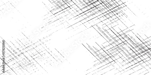 Abstract grunge texture effect, Cracks and dust particle grain on white background. Dirt overlay or screen effect use for grunge and grunge black and white retro texture.