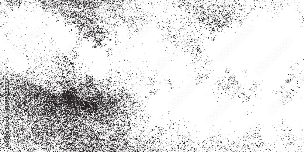 Fototapeta premium Dirty or dust film grain speck grit grunge overlay on white background grain noise particles .Vintage grunge paper texture isolated. Old worn overlay distressed background. Torn and crumpled pattern