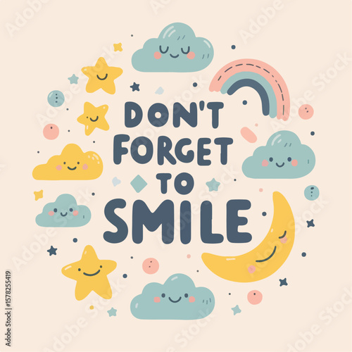 don't forget to smile poster design