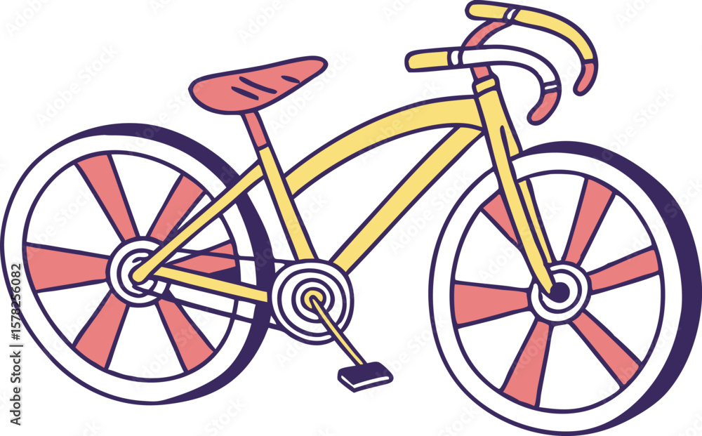 Fototapeta premium Cycling for Leisure Illustration Featuring Outdoor Fun and Healthy Lifestyle Concepts. Creative Cycling for Leisure Design Highlighting Nature Connection and Fitness Hobby Themes. Artistic Cycling