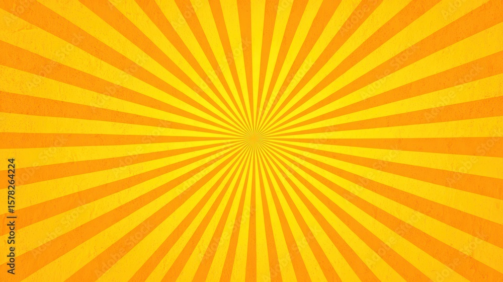 Obraz premium Vibrant radiating yellow background