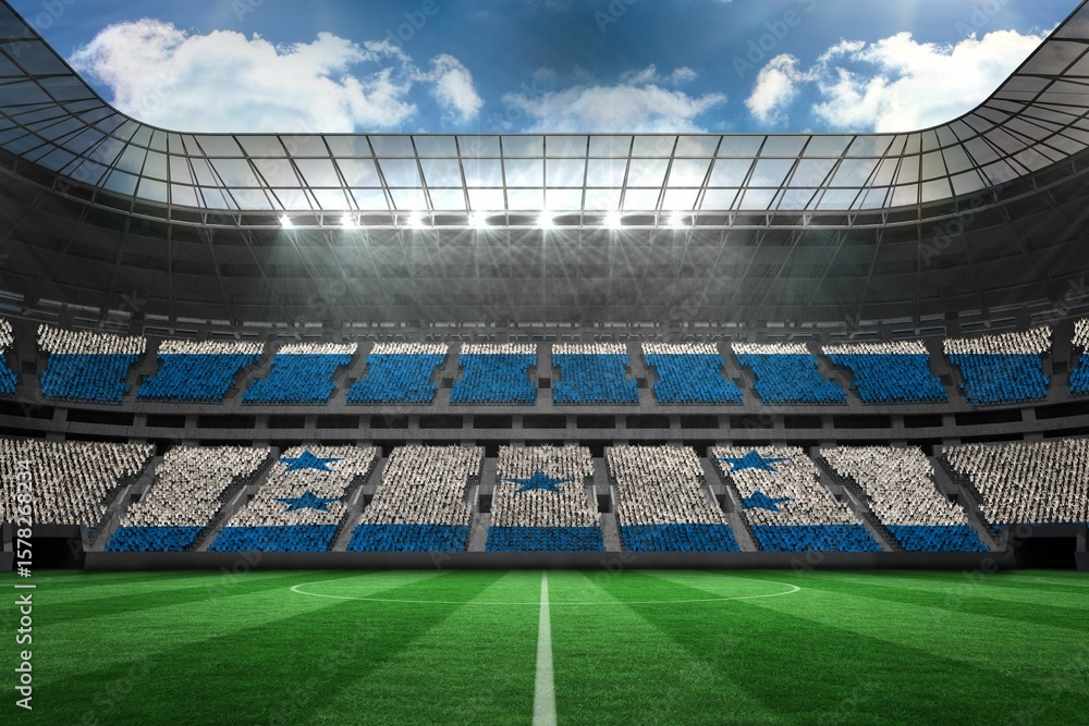 Fototapeta premium Stadium full of honduras football fans