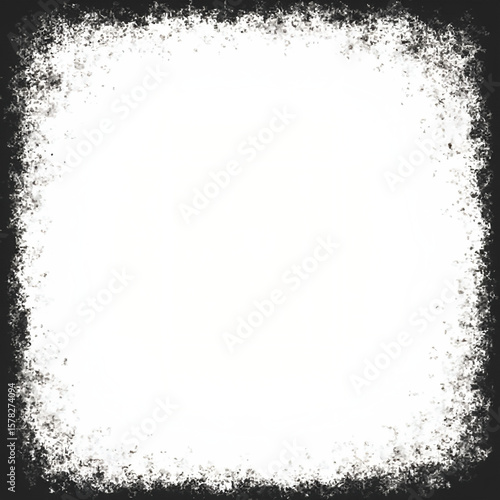 Grunge Ink Spray Border Frame Texture