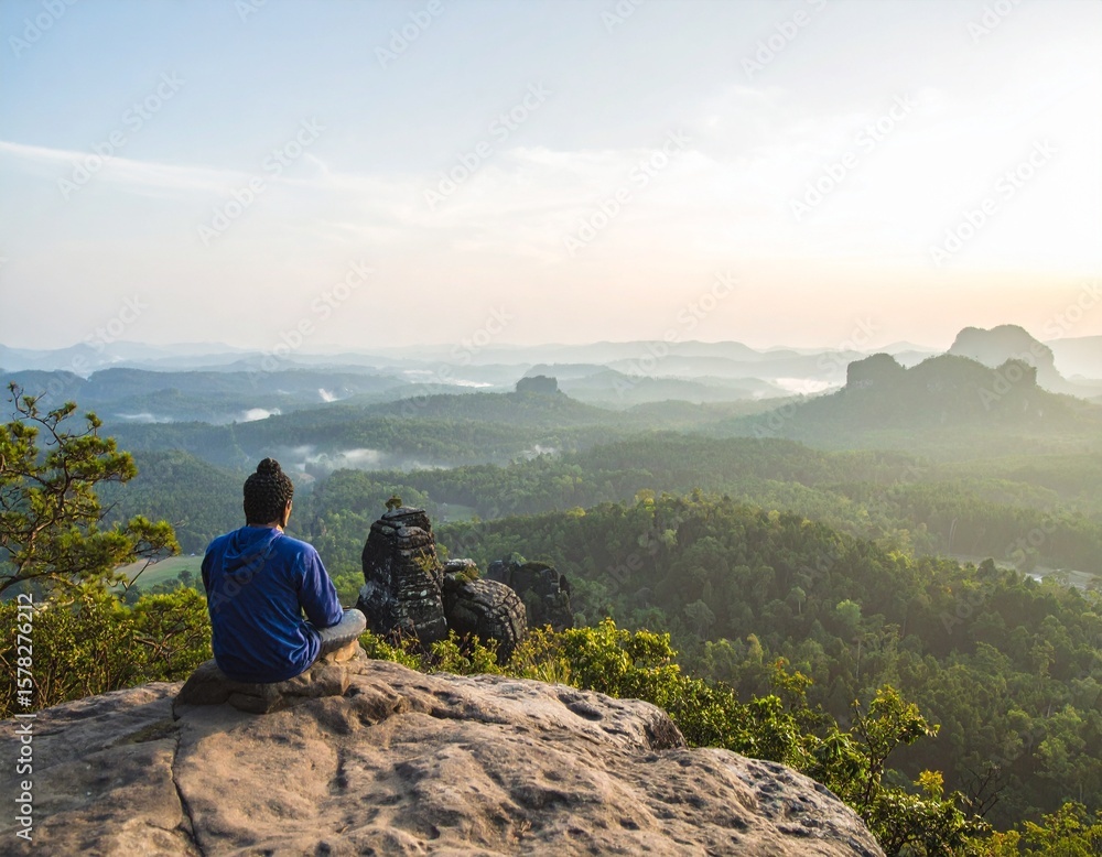 Naklejka premium Soft herb flat lay