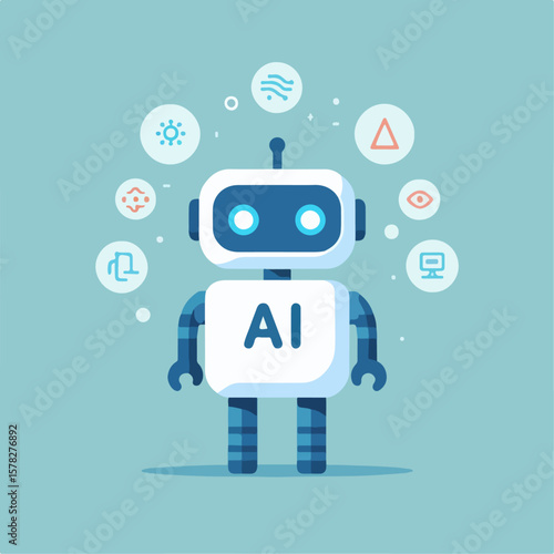 illustration of AI robot