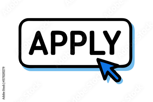 Click apply button online application form submission process now concept
