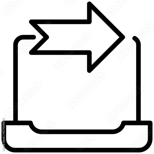 outgoing data icon for contact us, business, website, application, printing, document, poster design, etc