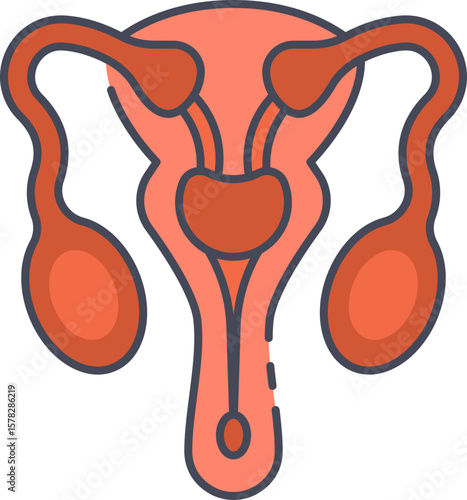 Male Reproductive System_1 Icon Illustrations