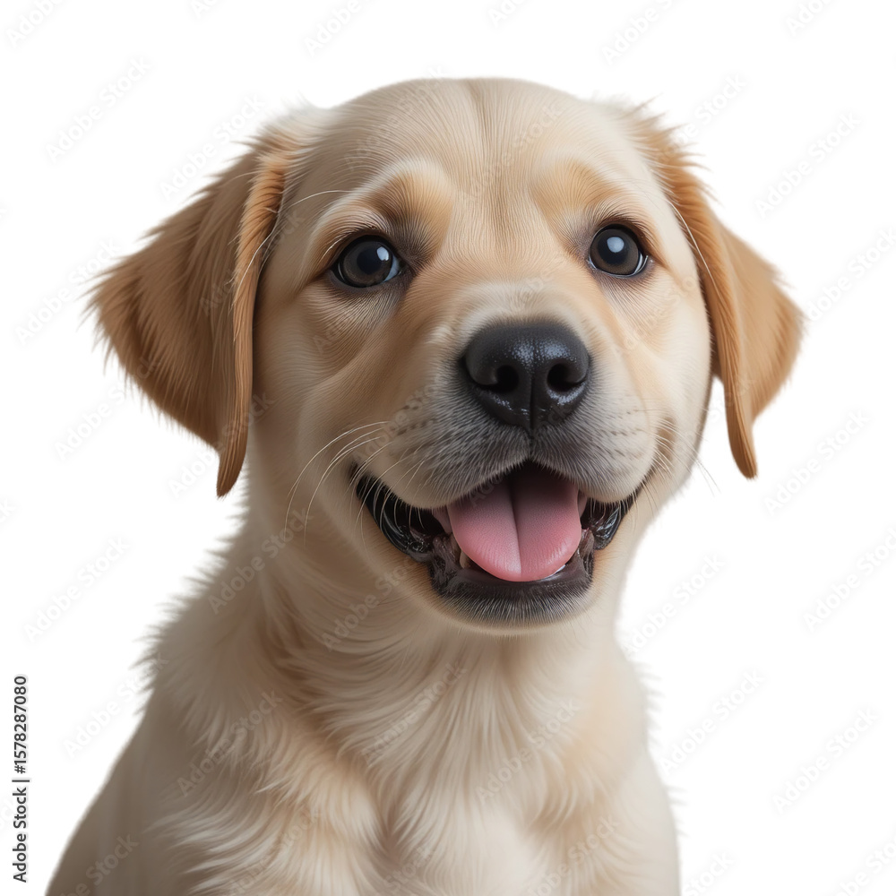Adorable Golden Labrador Retriever Puppy Portrait Happy Dog Cute Canine Closeup Adorable Golden Labrador Retriever Puppy Portrait Happy Dog Cute Canine Closeup