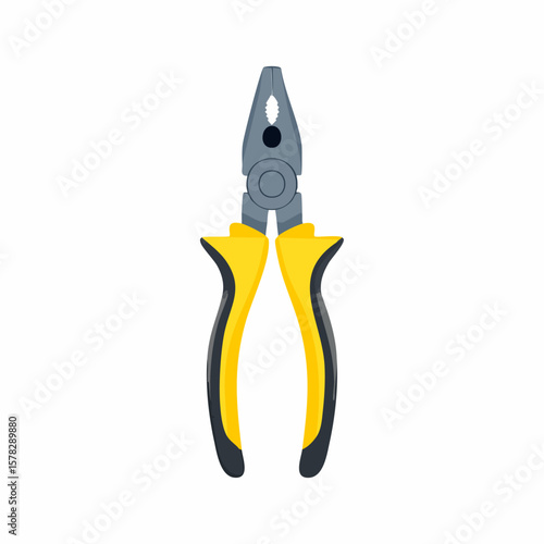 Bright Yellow and Black Pliers, Essential Tool for Various Tasks