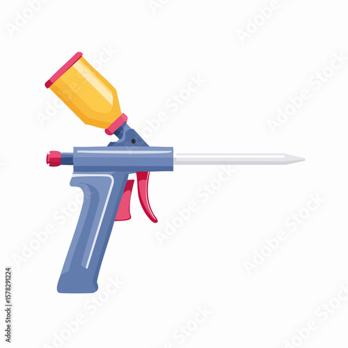 Colorful Cartoon Spray Foam Gun for Construction and Insulation
