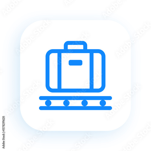 Luggage Bag Conveyor Airport Travel Icon