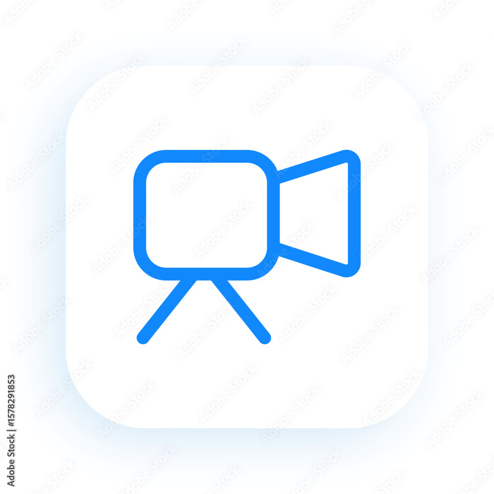 Fototapeta premium Film Roll Symbol for Cinema and Video Editing