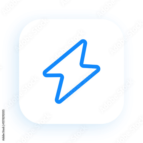 Lightning Bolt Electric Energy Symbol Icon