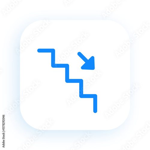 Downstairs Symbol for Level or Direction Access