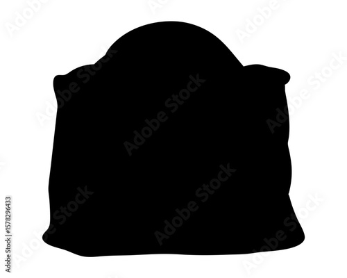 Silhouette of a Tombstone, Symbolic of Mourning, Loss, and Remembrance of the Past