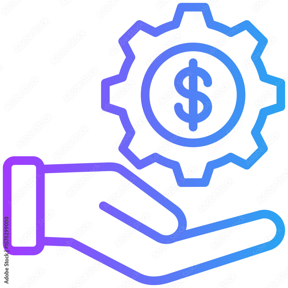 Financial support icon for digital finance, business, website, application, printing, document, poster design, etc Financial support icon for digital finance, business, website, application, printing, document, poster design, etc