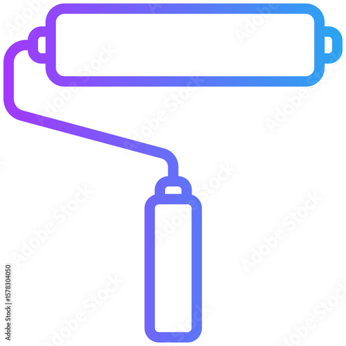 Paint roller icon for labour day, website, application, printing, document, poster design, etc