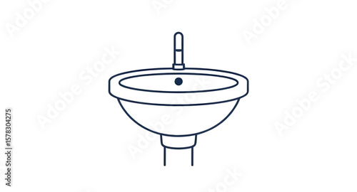 wash basin icon, basin silhouette, sink icon, wash sink vector, bathroom sink icon, washbasin outline, basin symbol, plumbing icon, sanitary icon, bathroom fixture icon, handwashing basin, faucet and 