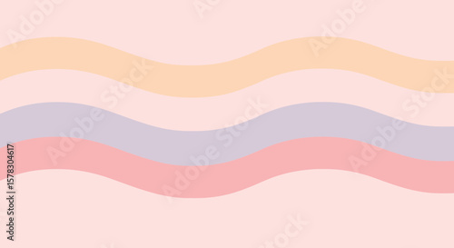 Pastel waves create a soft and calming background for modern designs