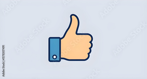 Like button vector, Thumb icon, Agreement symbol, Ok hand gesture, Facebook like icon, Positive symbol, Good job icon, Yes icon, Reaction icon, Thumbs up clipart, Hand like vector, Support icon, Encou