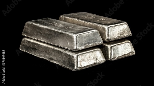 Wallpaper Mural Stack of metal ingots Torontodigital.ca