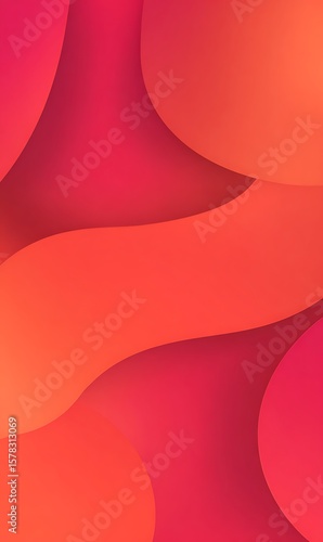 Abstract waves in warm color palette