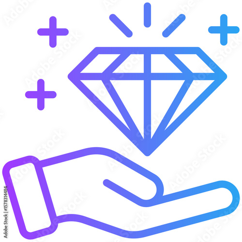Value proposition icon for gross domestic product (GDP), business, website, application, printing, document, poster design, etc