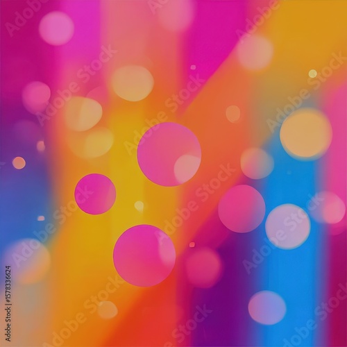 lively festival gradient background with neon pinks, oranges, and blues creating an energetic celebration vibe