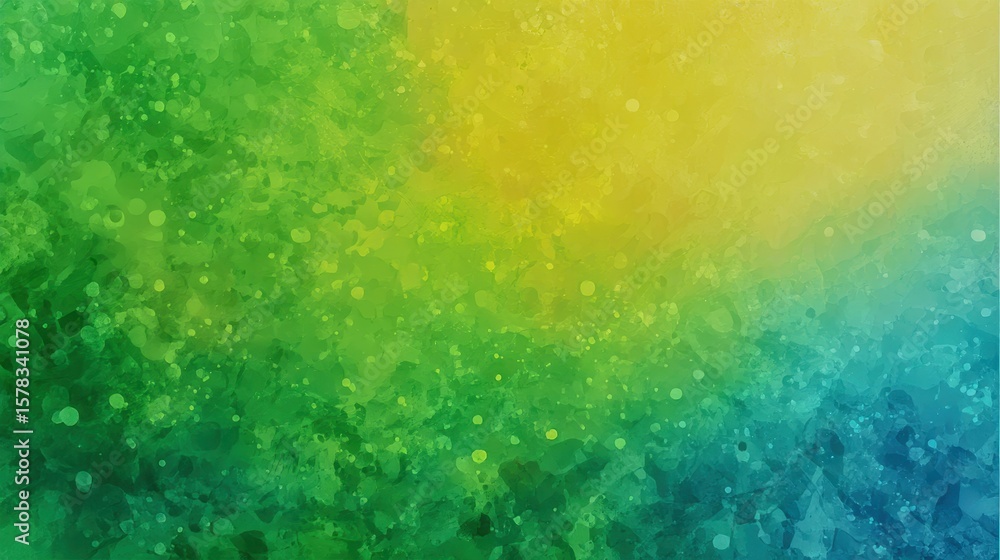 Obraz premium lively gradient background with vibrant greens, blues, and yellows, perfect for an outdoor summer festival