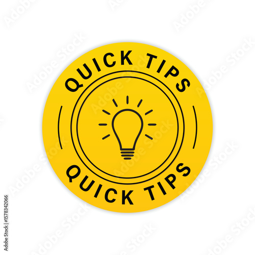 Quick Tips and Helpful Guide Vector Illustration