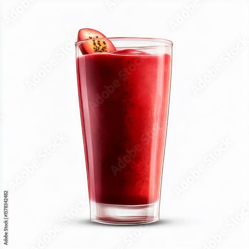 Wallpaper Mural Tamarillo Shake on a transparent background  with a tangy vibrant red blend and smooth finish Torontodigital.ca