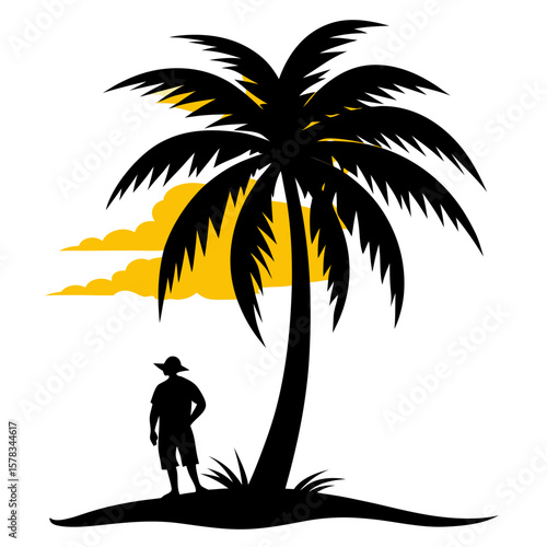 silhouette of a man