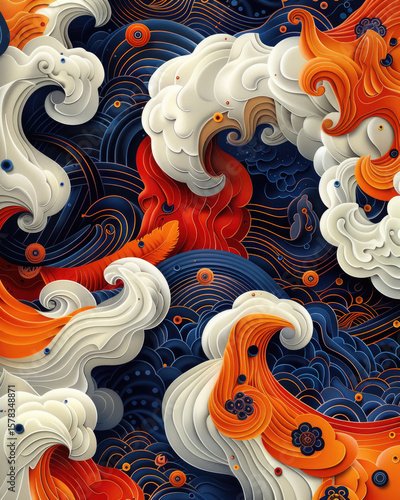 Colorful Abstract Mandala Pattern Design