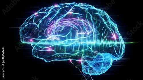 Dynamic Brain Activity: Visualizing Neural Signals and Cognitive Processes