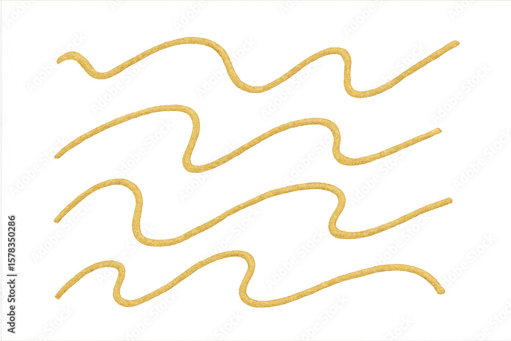 Fototapeta premium Sparkling golden waves glittering across transparent surface, creating luxurious visual effect