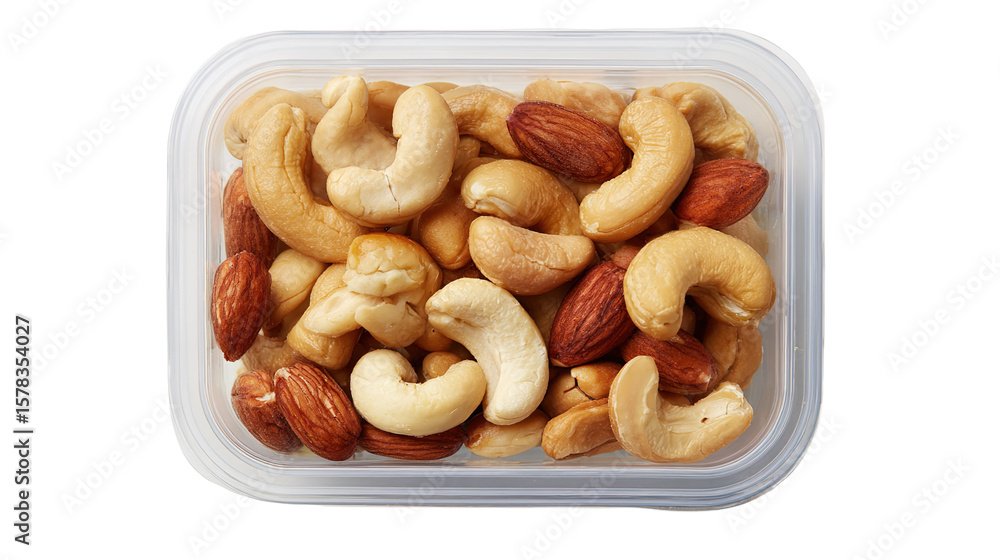 Fototapeta premium Directly above shot of peanuts in bowl on table