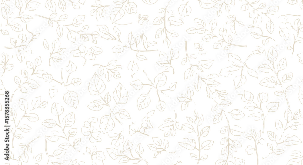 Delicate Beige Leaf Pattern Background - Subtle Floral Design Delicate Beige Leaf Pattern Background - Subtle Floral Design