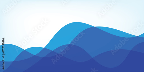 abstract blue background with waves