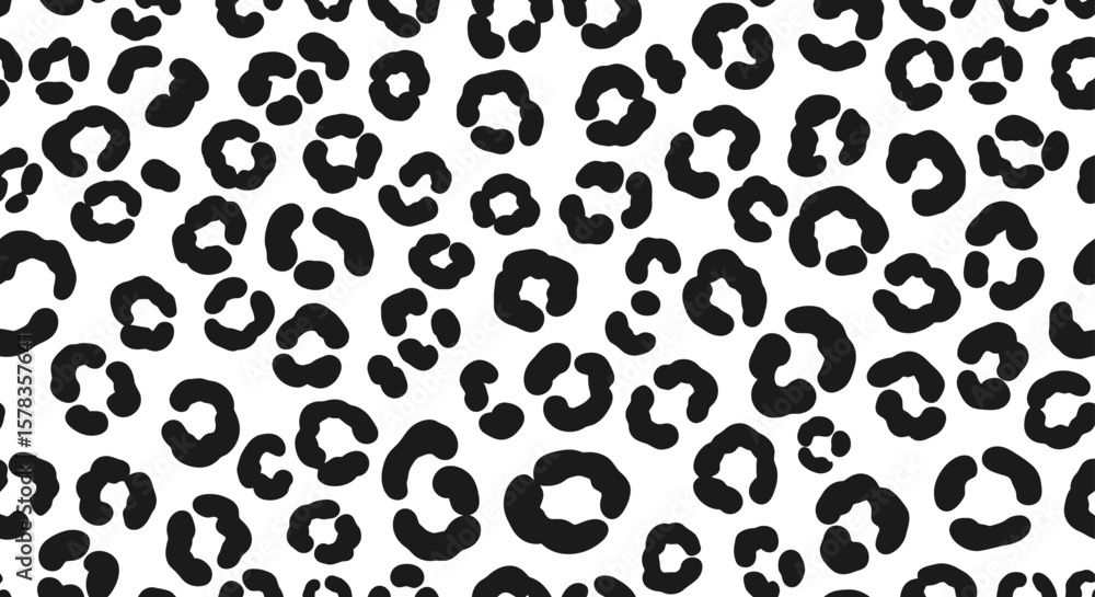 Fototapeta premium Seamless Leopard Print Pattern Background Texture