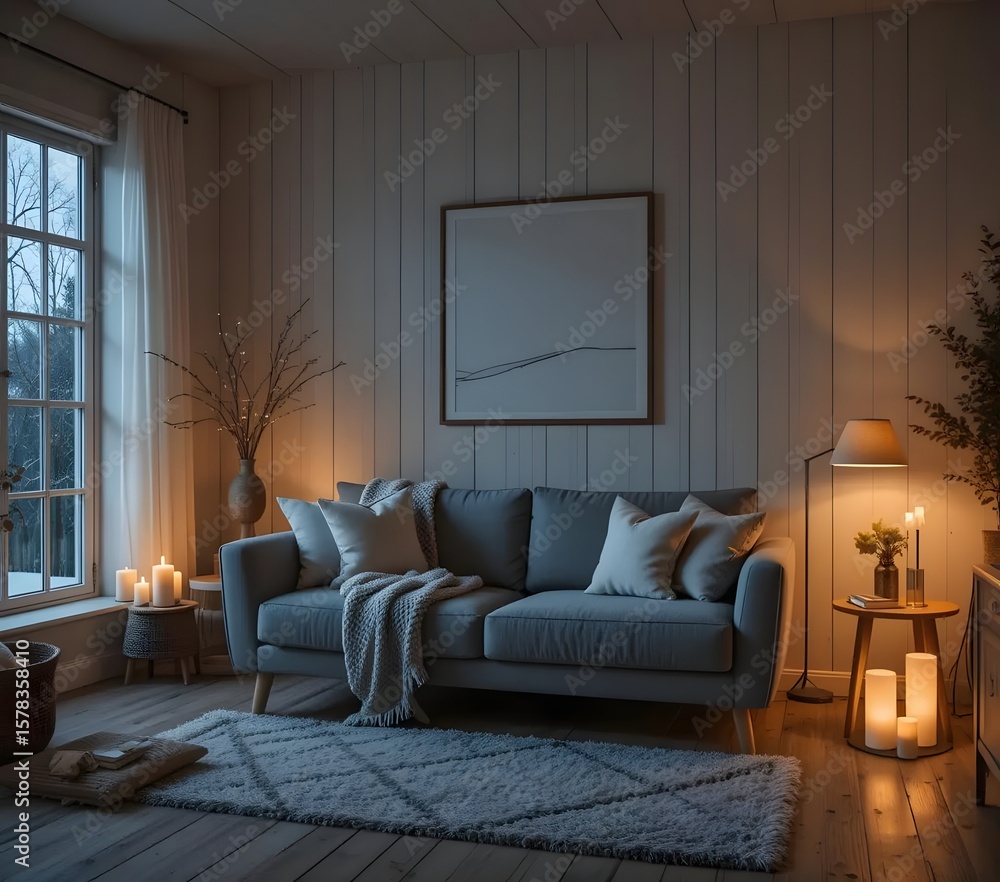 Fototapeta premium Small Living Room With Modern Design