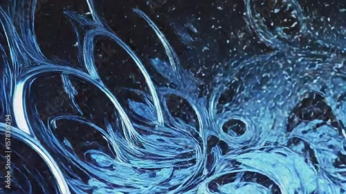 Blue damask wallpaper pattern exhibiting elegance and sophistication