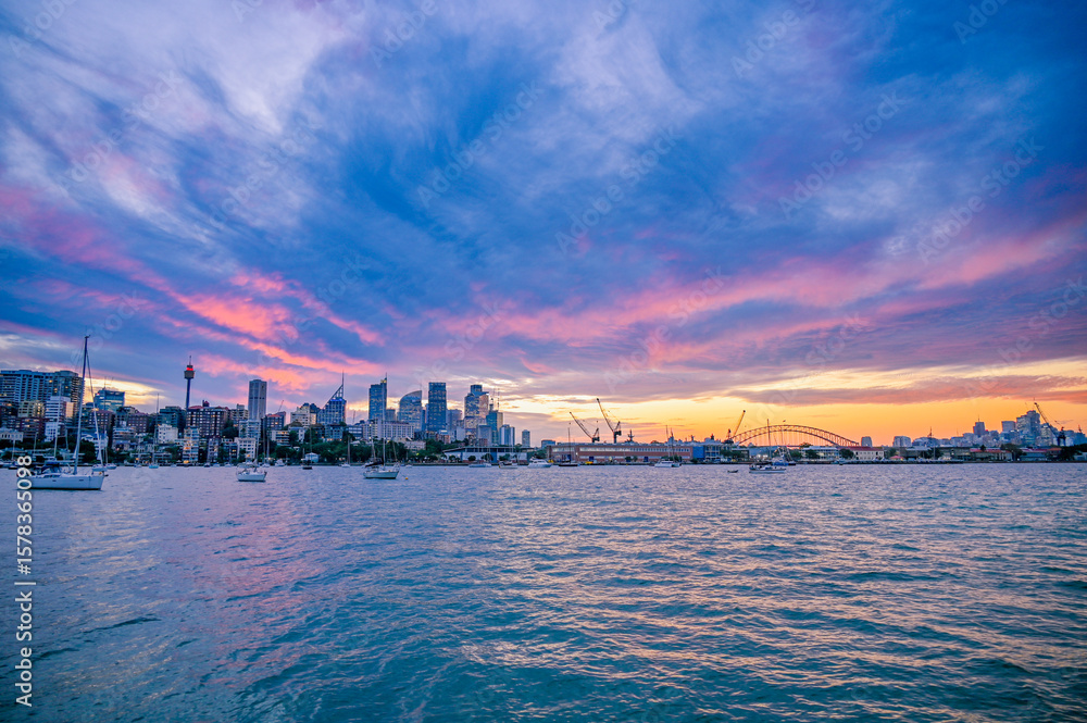 Naklejka premium sunset in Sydney