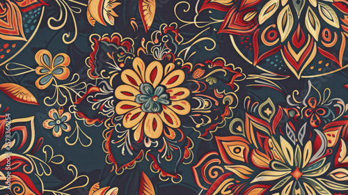 Colorful Abstract Mandala Pattern Design