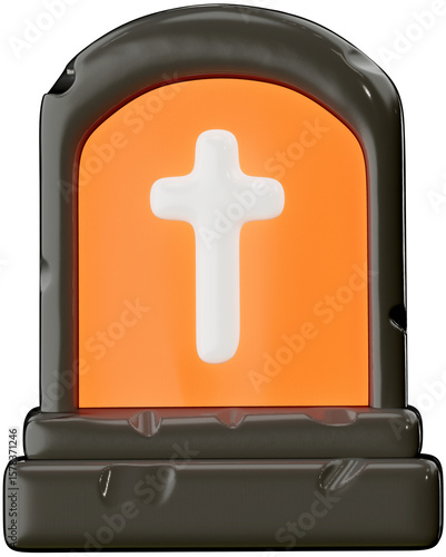 Coffin 3D Illustration
