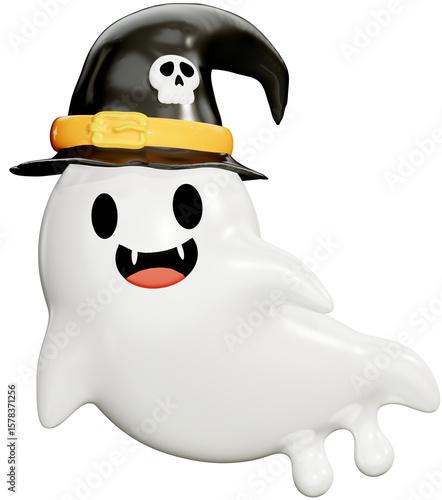 Halloween Ghost 3D Illustration
