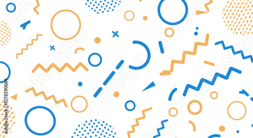 Playful Geometric Pattern Design Abstract Modern Background