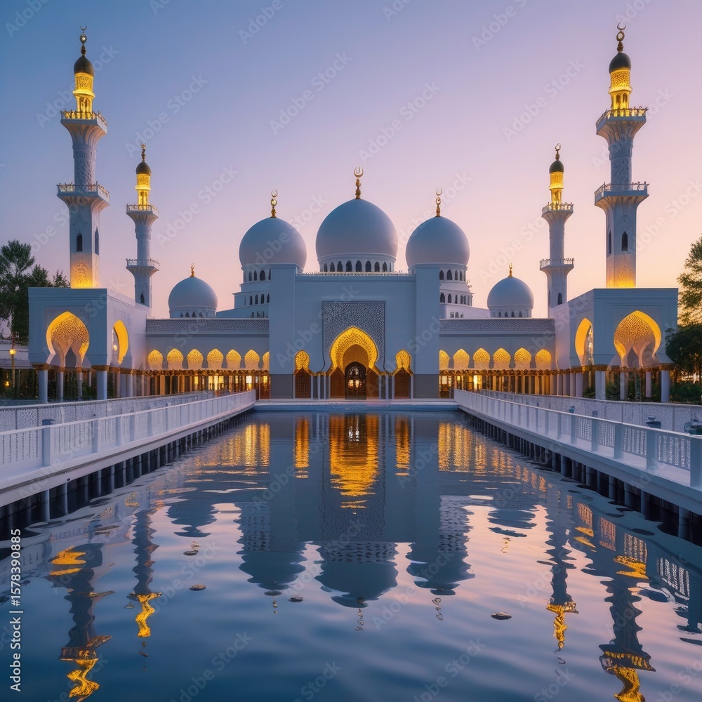 Obraz premium taj mahal at sunset