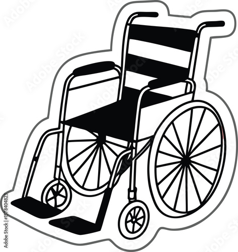 wheelchair vector illustration