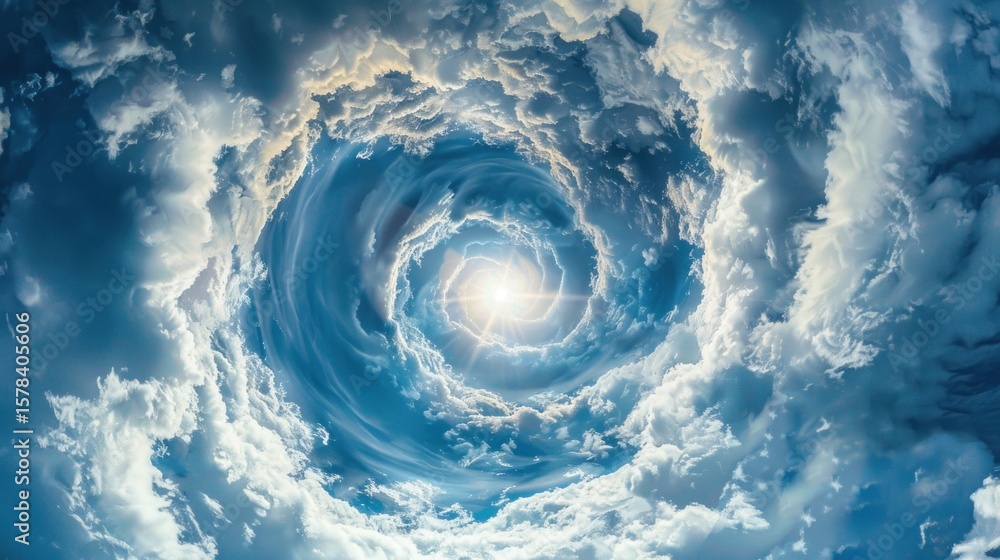 custom made wallpaper toronto digitalA swirling cloud mass with a hole in the center